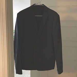 Allsaints Black Italian Cloth Suit Jacket, Size 38